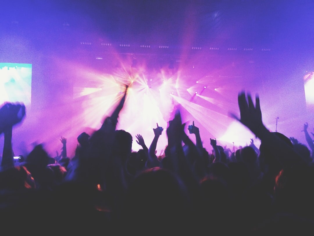 fans cheering at concert