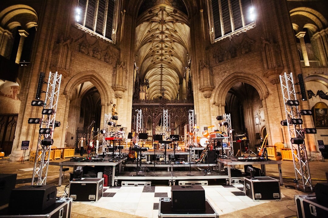 music stage setup