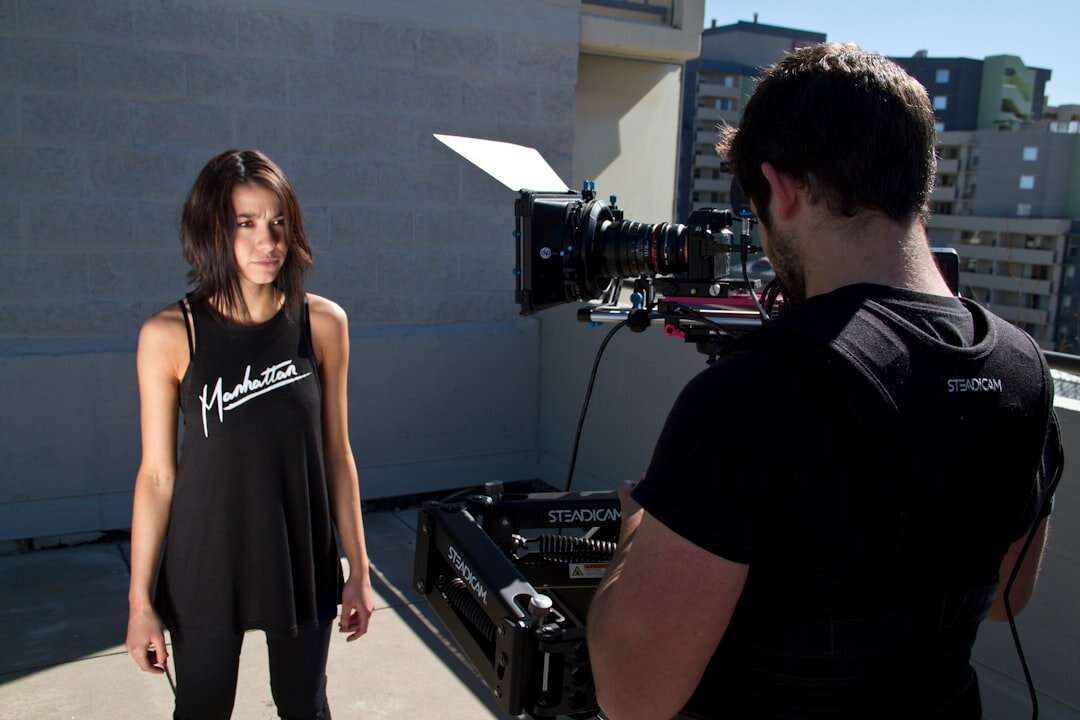 hollywood actor on set