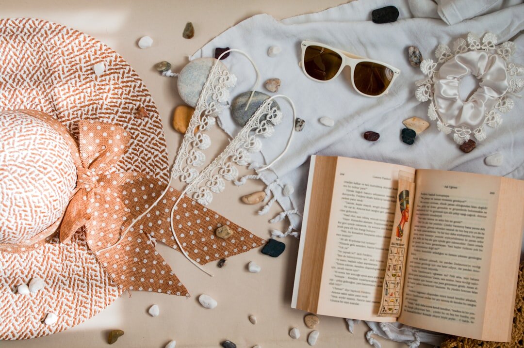 Fashion flatlay with accessories and fabric swatches
